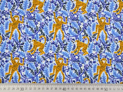 Jersey Affen Bl�tter, hellblau