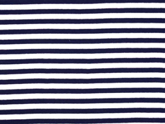 B�ndchen Streifen 7 mm garngef�rbt, dunkelblau