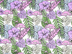 Jersey Flamingos UV-Licht Farbeffekte, wei�