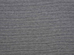 Jersey Streifen 1 mm Garn gef�rbt, schwarz