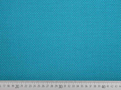 Jersey Mini Punkte, petrol aquamarin