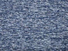 Strickstoff angeraut meliert, blau hellblau