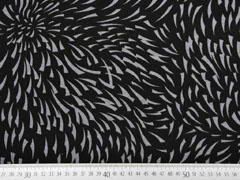 Sweat Alpenfleece grafisches Muster, schwarz