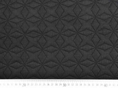 Steppjersey Sterne, schwarz