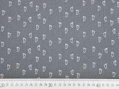 Musselin Double Gauze Fu�abdr�cke, grau