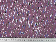 Viskose Jersey Striche Punkte, mauve