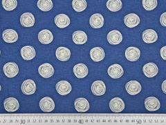 Viskose Jersey Kringel, jeansblau