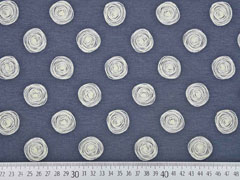 Viskose Jersey Kringel, dunkelgrau