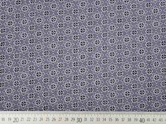 French Terry Sweat Viskose Blumenr�der, grau