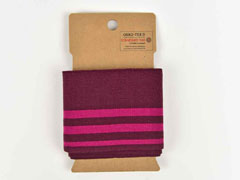 Fertigb�ndchen Streifen, beere bordeaux