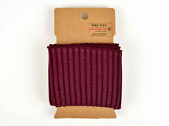 Fertigb�ndchen gerippt Rippenb�ndchen, weinrot