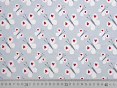 Jersey Schmetterlinge, hellgrau