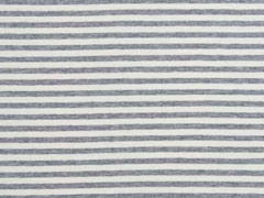 Jersey Streifen garngef�rbt angeraut, hellgrau melange