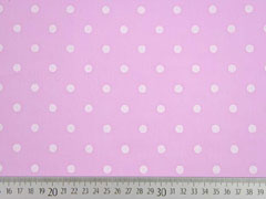 Voile Baumwolle wei�e Punkte, rosa