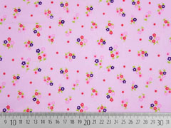 Voile Baumwolle Bl�mchen, rosa