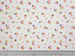 Voile Baumwolle Bl�mchen, wei�