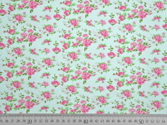 Jersey kleine Rosen mit Duft, mint