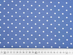 Jersey Punkte 5 mm, hellblau jeansblau