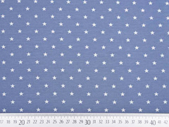 Jersey Sterne 5 mm, hellblau jeansblau