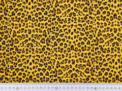 Musselin Leopardenmuster, ocker
