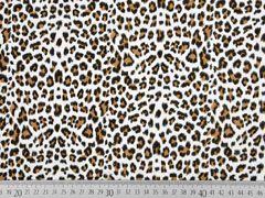 Musselin Leopardenmuster, cremewei�
