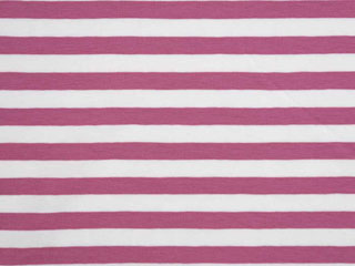 Jersey Streifen 1 cm, altrosa wei�