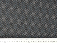 Punto di Roma Heavy Stretchjersey Rauten, blau grau schwarz