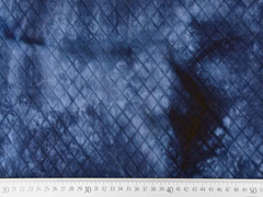 Steppjersey Batik, dunkelblau