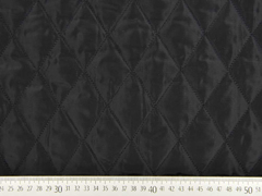 Jackenstoff wattierter Stepper uni, schwarz