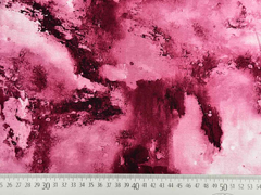 Viskosejersey Batik Marmoroptik, bordeauxrot