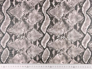 Lederimitat Schlangenmuster mit Struktur, hellrosa taupe