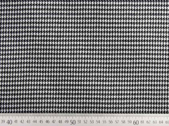 Jacquardjersey Pepita Hahnentritt, schwarz wei�