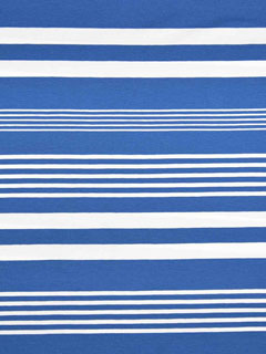 RESTST�CK 45 cm Jersey Streifen garngef�rbt, wei� himmelblau