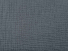 Musselin dreifach  Triple Gauze uni, dunkelgrau