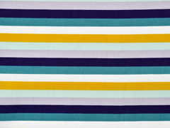 Baumwollstoff Streifen 1 cm, petrol dunkelblau flieder ocker