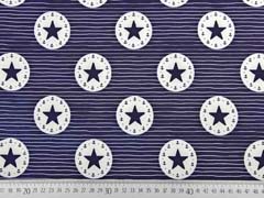 Softshell gestreift mit Stern im Kreis, dunkelblau