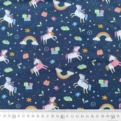 Jersey Einh�rner Weihnachtsgeschenke, dunkelblau