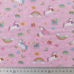 Jersey Einh�rner Weihnachtsgeschenke, rosa