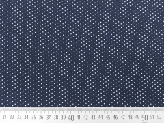 Viskosejersey P�nktchen, wei� dunkelblau