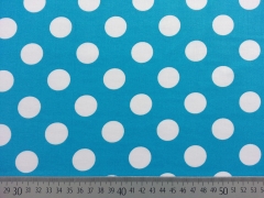 BW Punkte 2,2 cm - weiss auf t�rkis