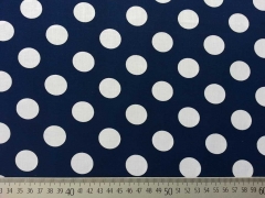 BW Punkte 2,2 cm - weiss auf dunkelblau