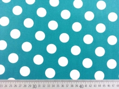 BW Punkte 2,2 cm - weiss auf petrol