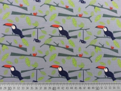 French Terry Tukan, mittelgrau