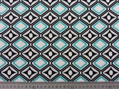 Jersey Ornamente, schwarz/wei� mit mint