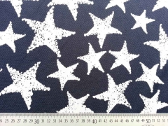 Jeansjersey  mit Sternen, dunkelblau