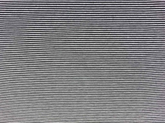 Viskosejersey Ministreifen 1mm, schwarz-weiss