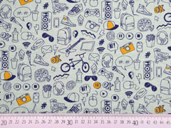 Jersey Streetstyle Music Fast Food, grau mint