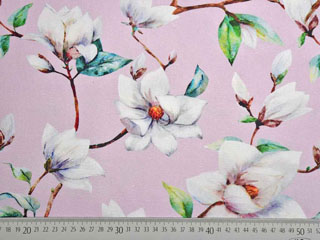 Canvas Blumen Magnolien Digitaldruck, hellrosa