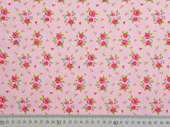 Baumwolle Rosen, rosa