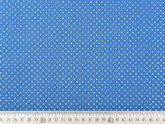 Baumwollstoff kleine Punkte Petite Dots, wei� indigo blau